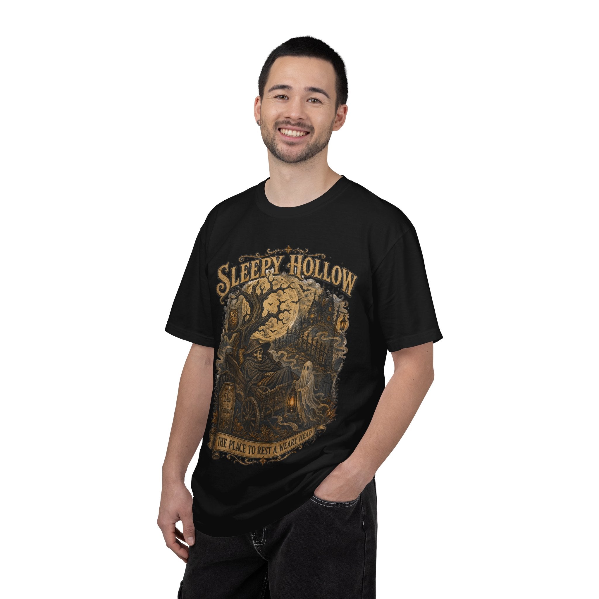 Sleepy Hollow Haunted Night T-Shirt — Vintage Gothic Halloween Tee