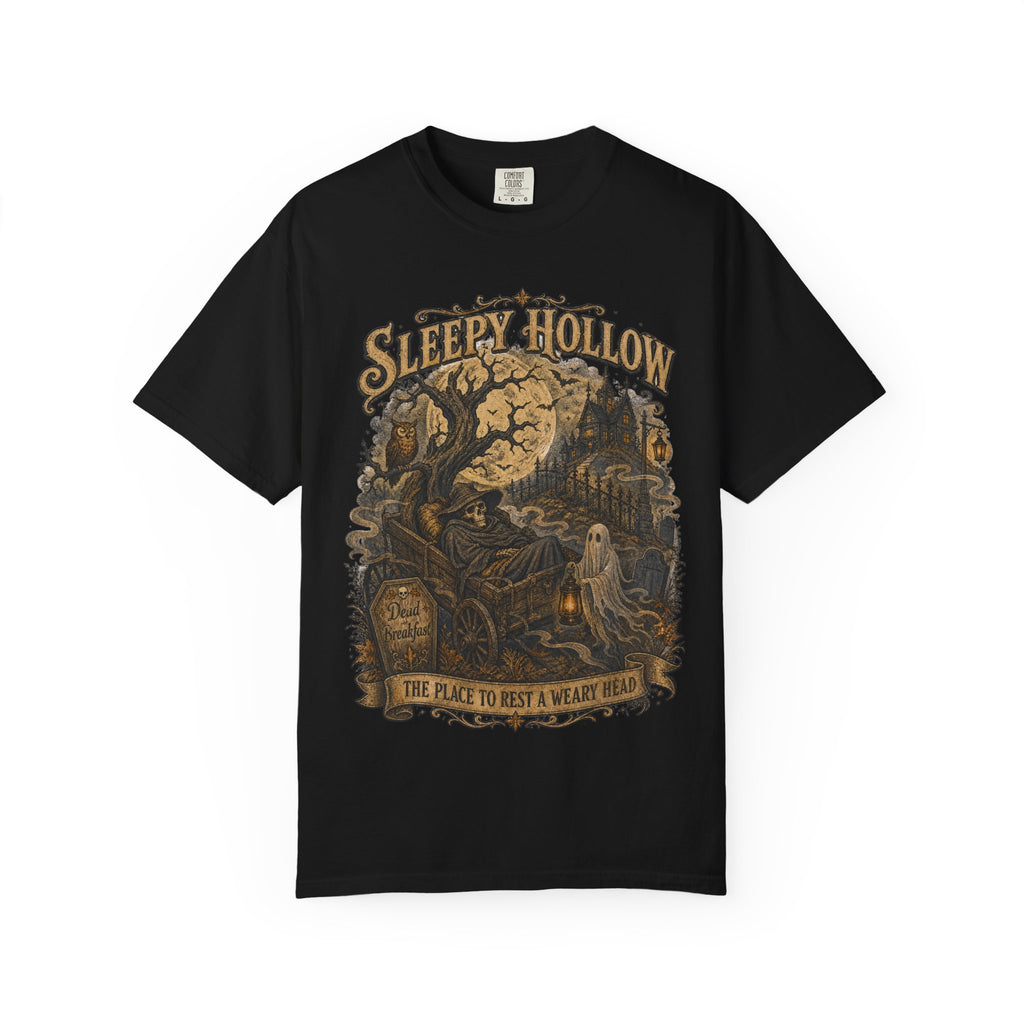 Sleepy Hollow Haunted Night T-Shirt — Vintage Gothic Halloween Tee