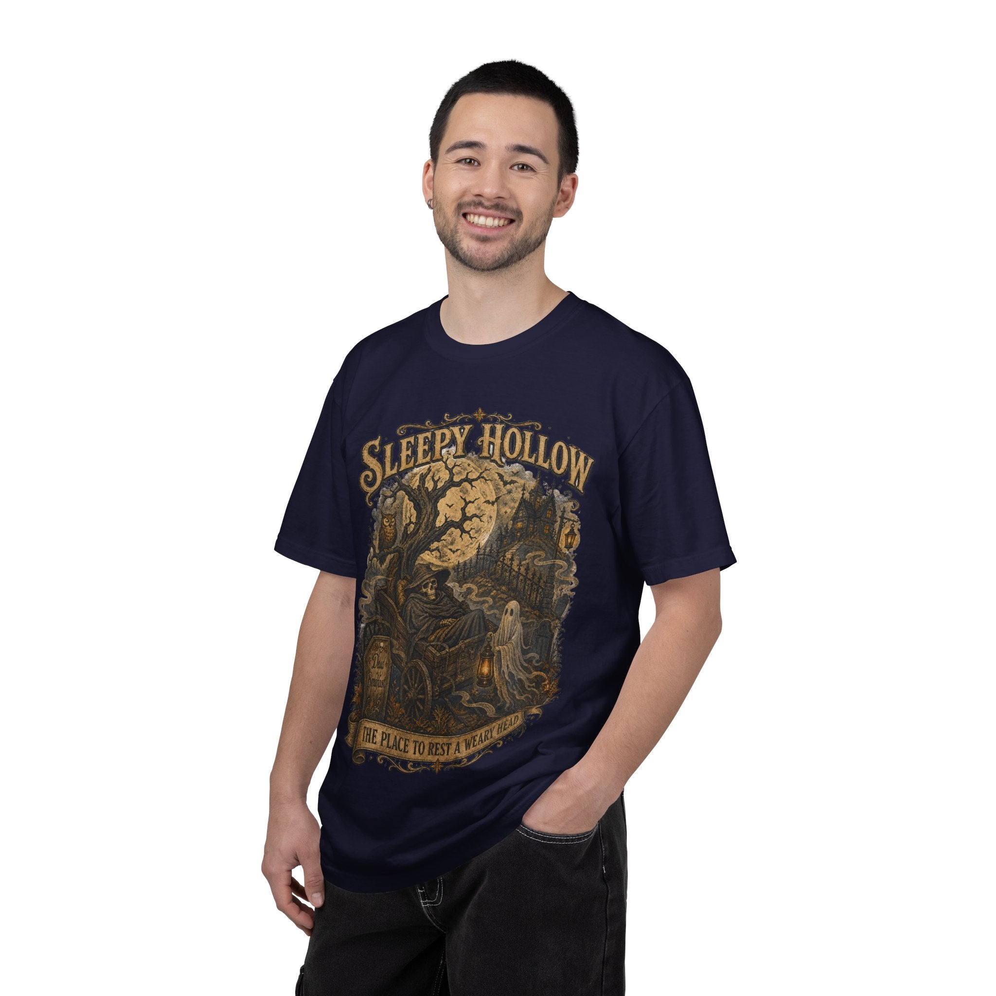 Sleepy Hollow Haunted Night T-Shirt — Vintage Gothic Halloween Tee