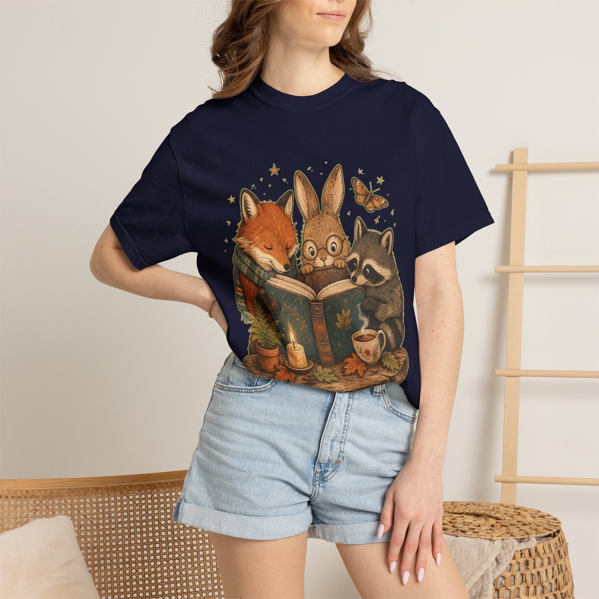 Cozy Storytime Forest Animals T-Shirt
