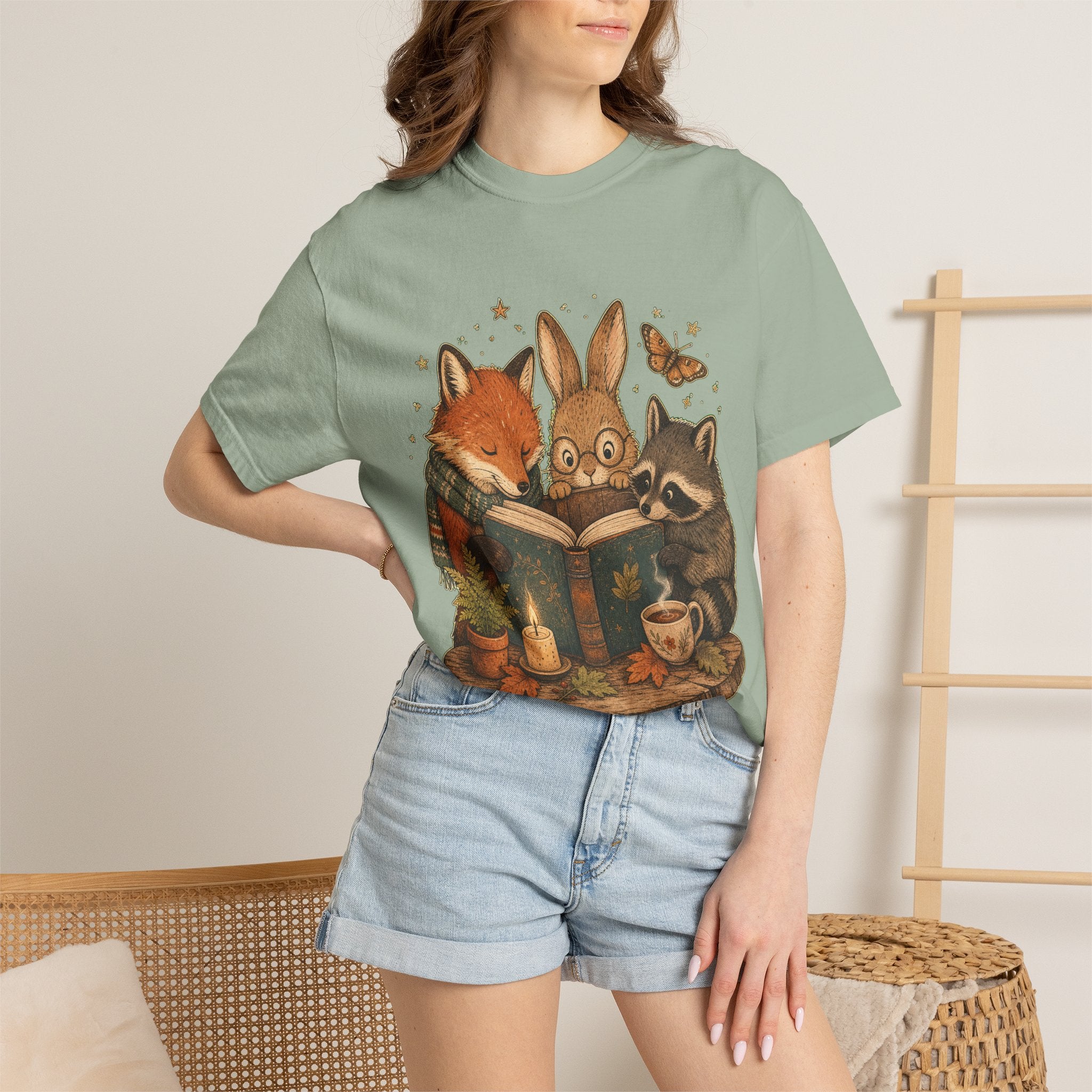 Cozy Storytime Forest Animals T-Shirt