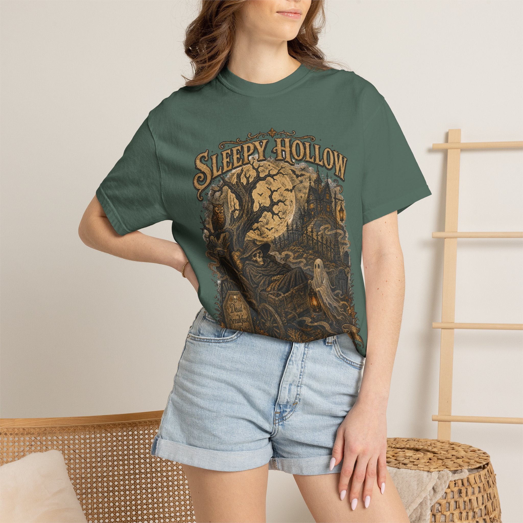 Sleepy Hollow Haunted Night T-Shirt — Vintage Gothic Halloween Tee