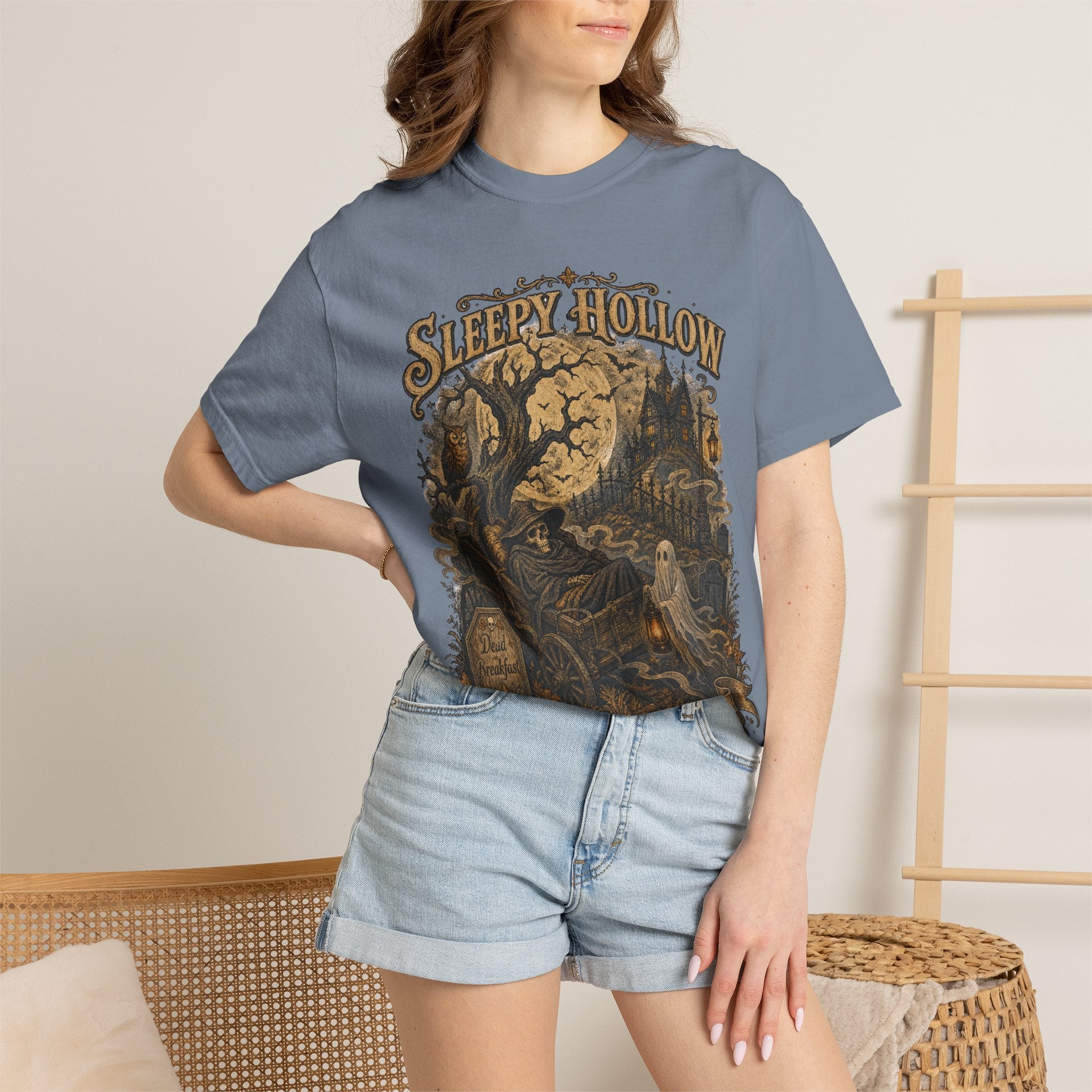 Sleepy Hollow Haunted Night T-Shirt — Vintage Gothic Halloween Tee