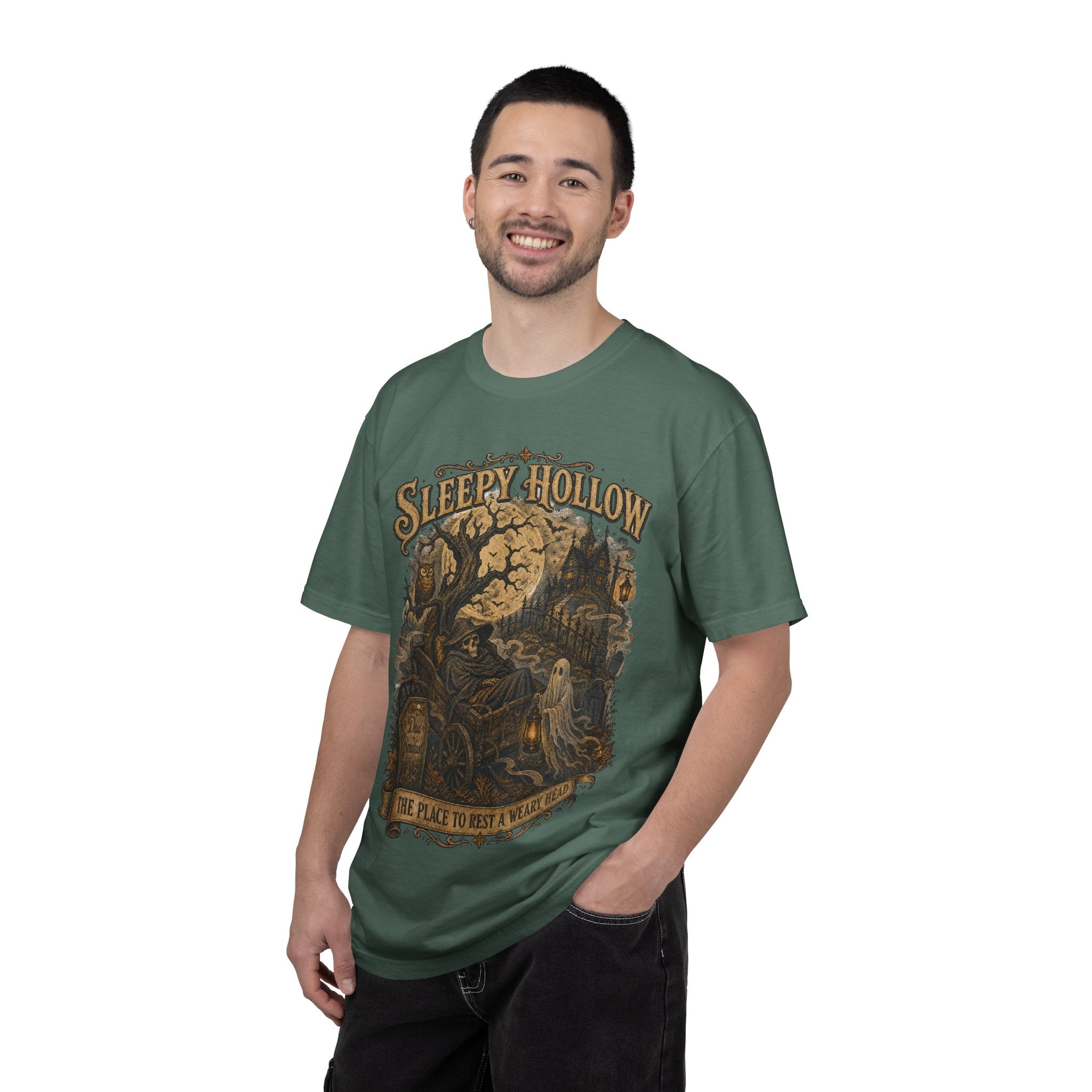Sleepy Hollow Haunted Night T-Shirt — Vintage Gothic Halloween Tee