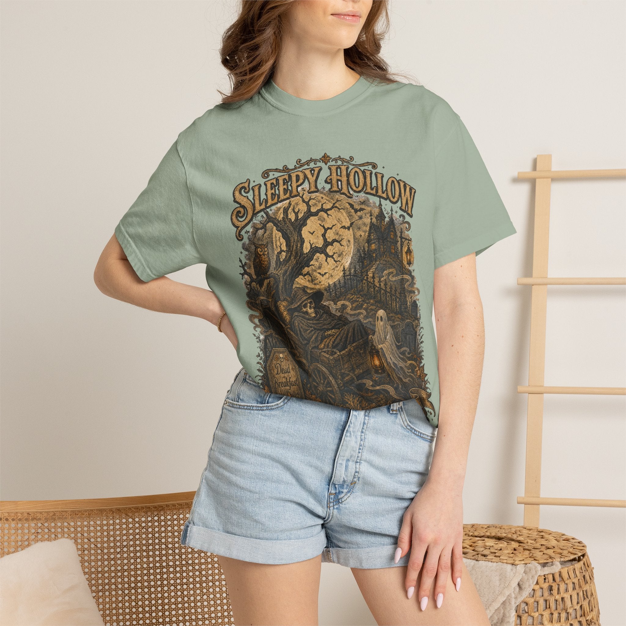 Sleepy Hollow Haunted Night T-Shirt — Vintage Gothic Halloween Tee