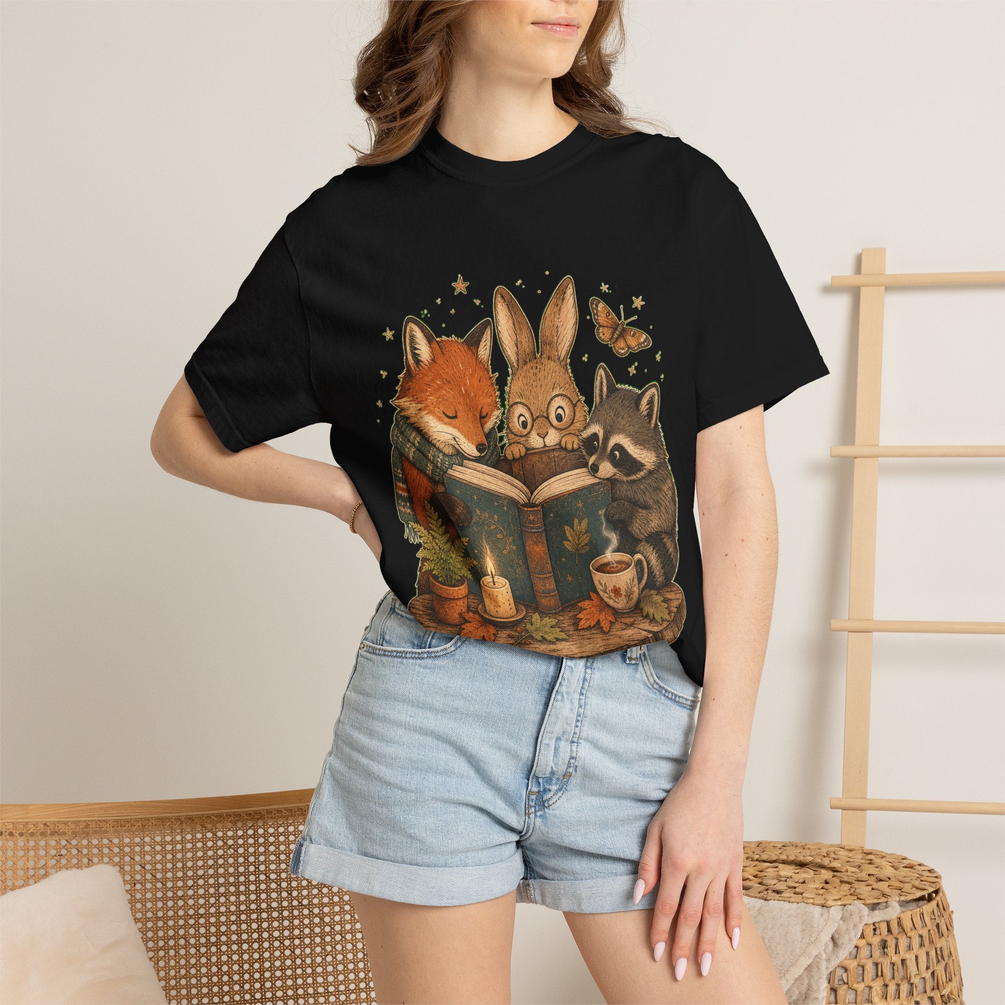 Cozy Storytime Forest Animals T-Shirt