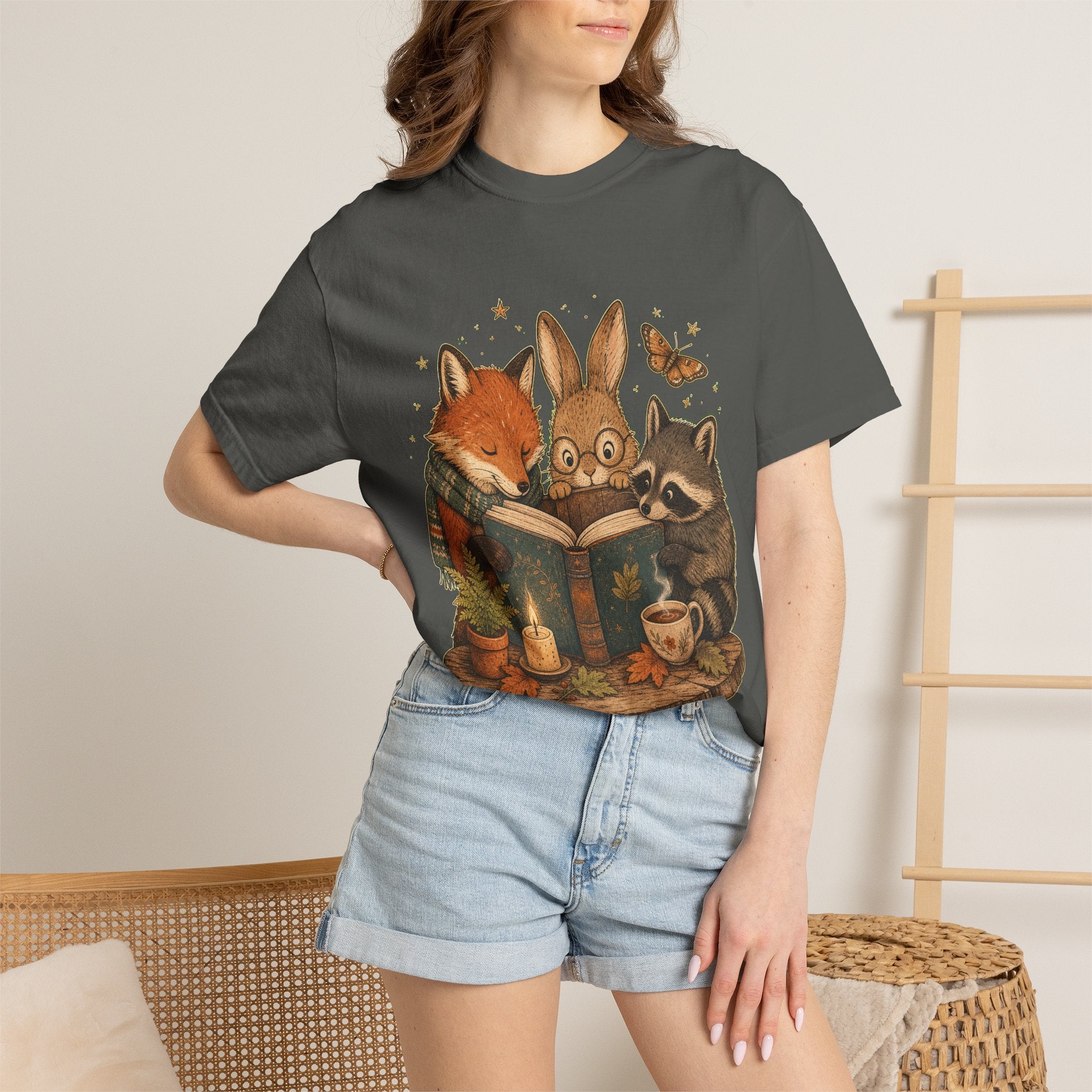 Cozy Storytime Forest Animals T-Shirt