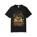 Book Lover T-Shirt — "One More Chapter" Floral Open Book Design