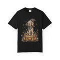 Cute Puppy on Suitcase T-Shirt — Vintage Traveler Dog Graphic Tee
